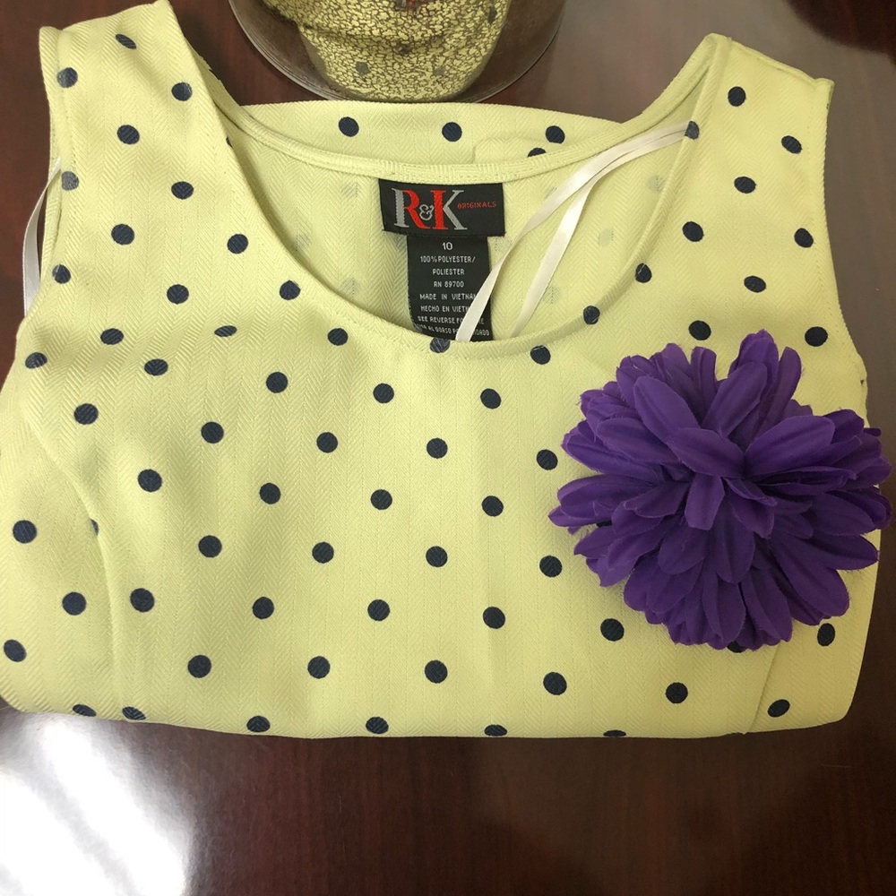 Green and Blue Polka Dot Vest